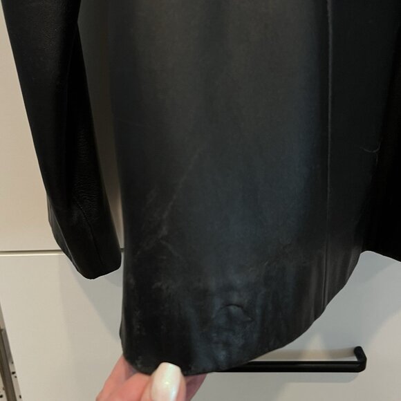 Jacqueline Ferrar Black Genuine Lambskin Leather Jacket M - Picture 7 of 10